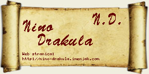 Nino Drakula vizit kartica